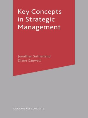 cover image of Key Concepts in Strategic Management